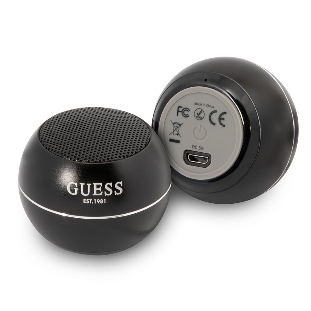 Prijenosni Bluetooth zvučnik Guess, 3W, Crni