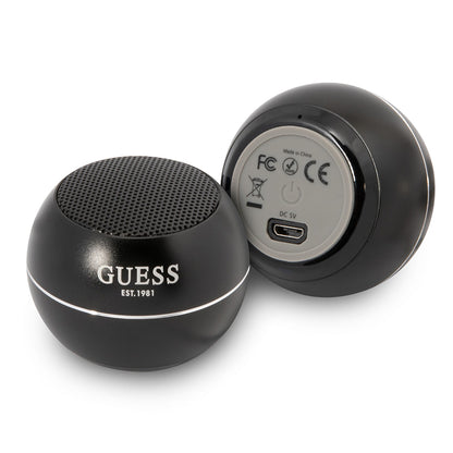 Prijenosni Bluetooth zvučnik Guess, 3W, Crni