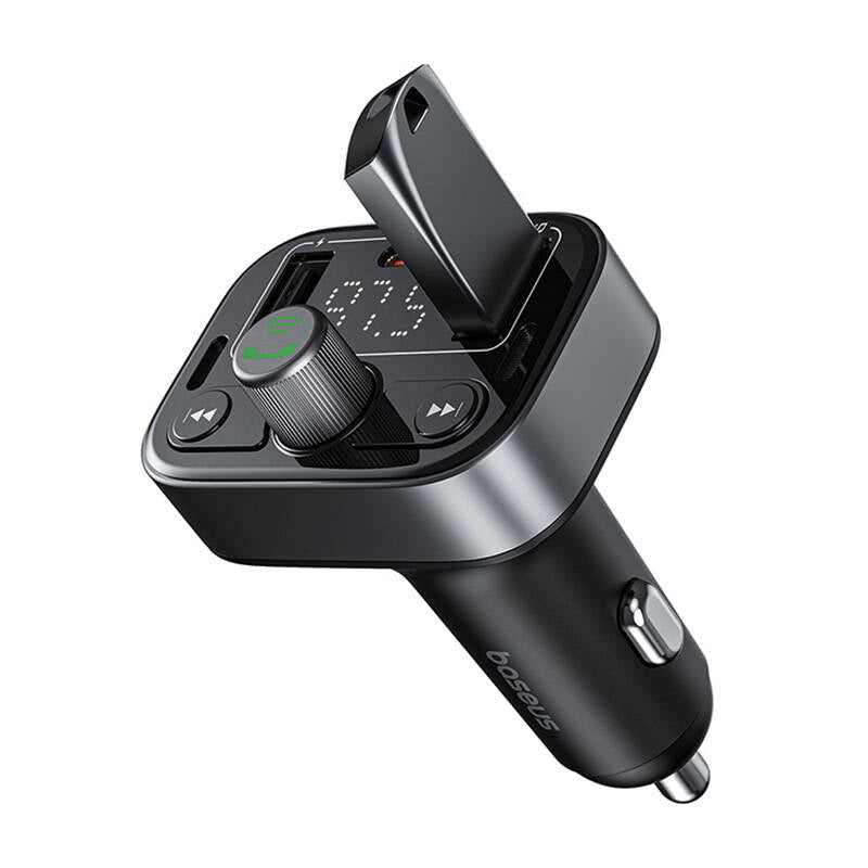 FM Bluetooth modulator Baseus S-09 Pro, 2 x USB-A - 1 x USB-C C10762200113-00