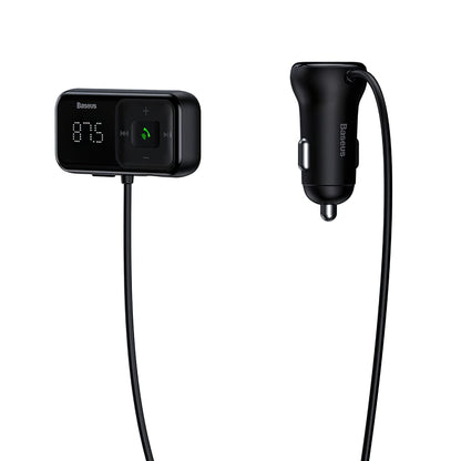 FM Bluetooth modulator Baseus T-Typed, 2 x USB-A CCMT000201