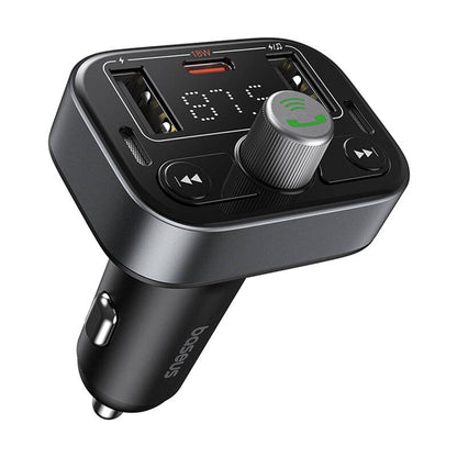FM Bluetooth modulator Baseus S-09 Pro, 2 x USB-A - 1 x USB-C C10762200113-00