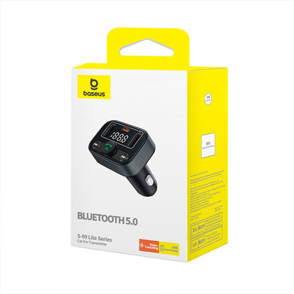 Modulator FM Bluetooth Baseus S-09 Lite, 2 x USB-A - 1 x USB-C C10762300113-00 