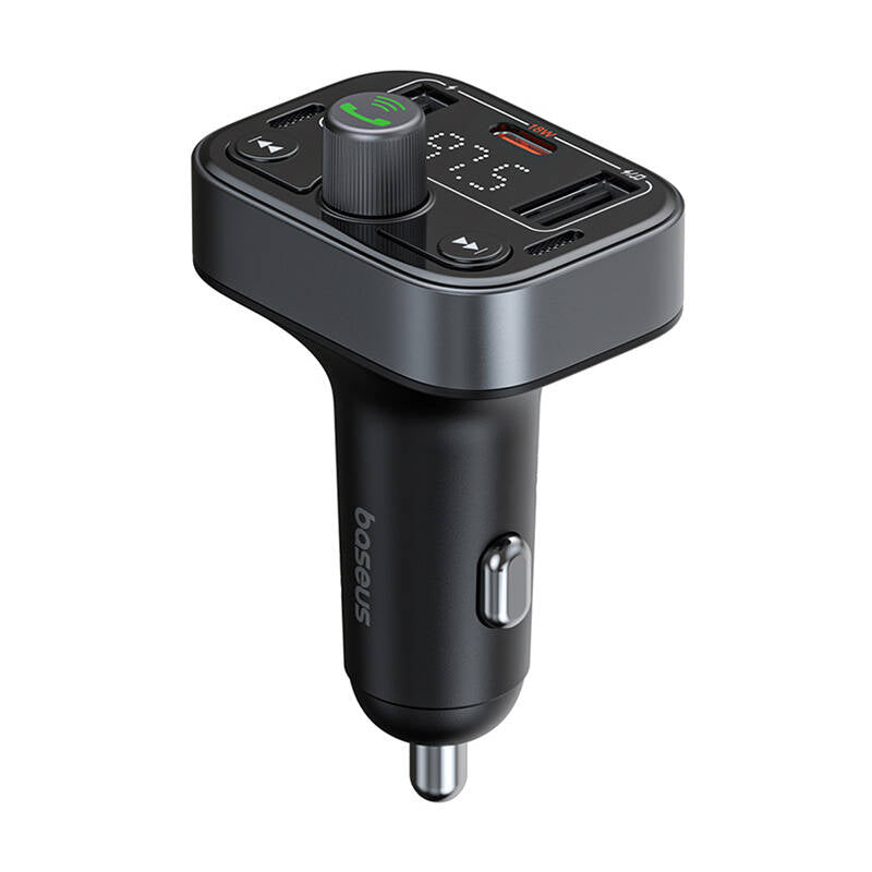 FM Bluetooth modulator Baseus S-09 Pro, 2 x USB-A - 1 x USB-C C10762200113-00