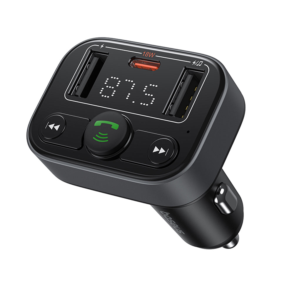 Modulator FM Bluetooth Baseus S-09 Lite, 2 x USB-A - 1 x USB-C C10762300113-00 