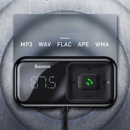 FM Bluetooth modulator Baseus T-Typed, 2 x USB-A CCMT000201