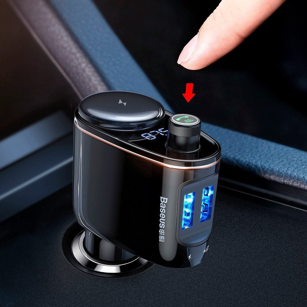 FM Bluetooth modulator Baseus S-06, 2 x USB-A CCHC000001