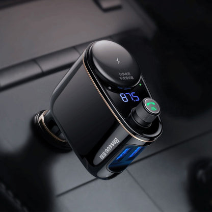 FM Bluetooth modulator Baseus S-06, 2 x USB-A CCHC000001