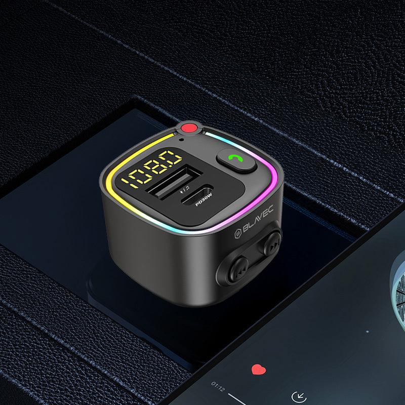 FM Bluetooth modulator Blavec Flash TR-02, 1 x USB-A - 1 x USB-C