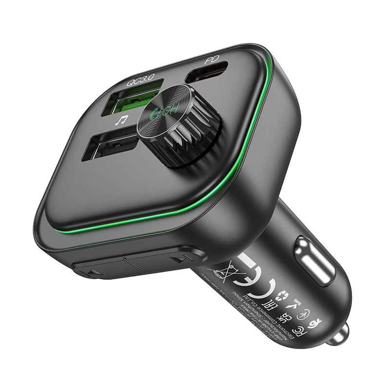 FM Bluetooth modulator Borofone BC54, 2 x USB-A - 1 x USB-C