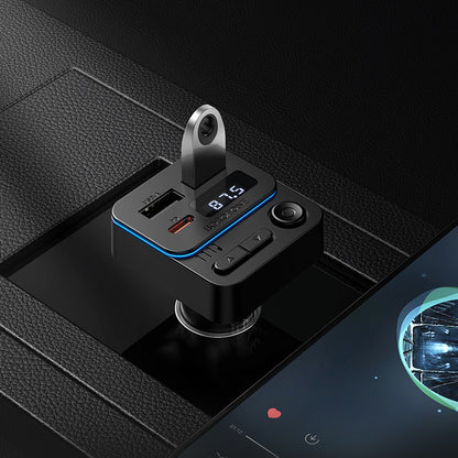 FM Bluetooth modulator Borofone BC60 Hero, 2 x USB-A - 1 x USB-C