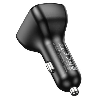 FM Bluetooth modulator Borofone BC41 Eminency, 2 x USB-A - 1 x microSD