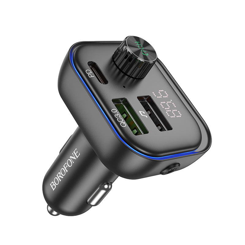 FM Bluetooth modulator Borofone BC54, 2 x USB-A - 1 x USB-C