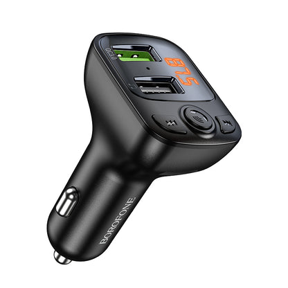 FM Bluetooth modulator Borofone BC41 Eminency, 2 x USB-A - 1 x microSD