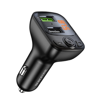 FM Bluetooth modulator Borofone BC41 Eminency, 2 x USB-A - 1 x microSD