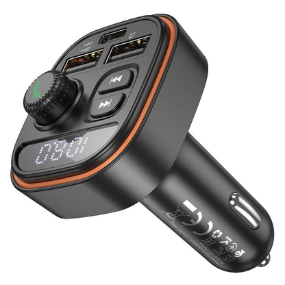FM Bluetooth modulator Borofone BC59 Heroic, 2 x USB-A - 1 x USB-C