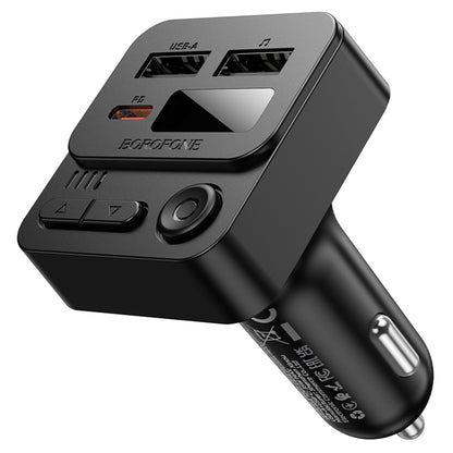 FM Bluetooth modulator Borofone BC60 Hero, 2 x USB-A - 1 x USB-C