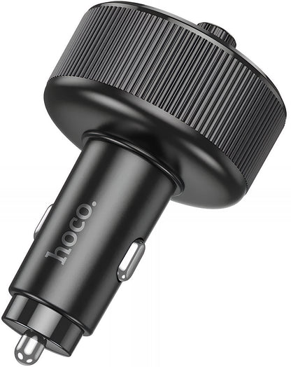 FM Bluetooth modulator HOCO E82, 2 x USB-A - 1 x USB-C