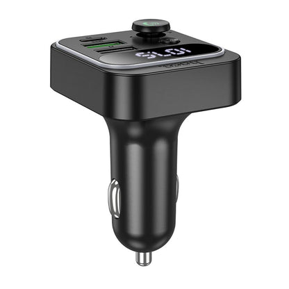 FM Bluetooth modulator HOCO E85, 2 x USB-A - 1 x USB-C