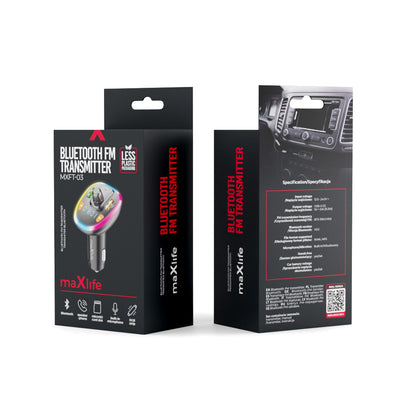 FM Bluetooth modulator MaXlife MXFT-03, 2 x USB-A