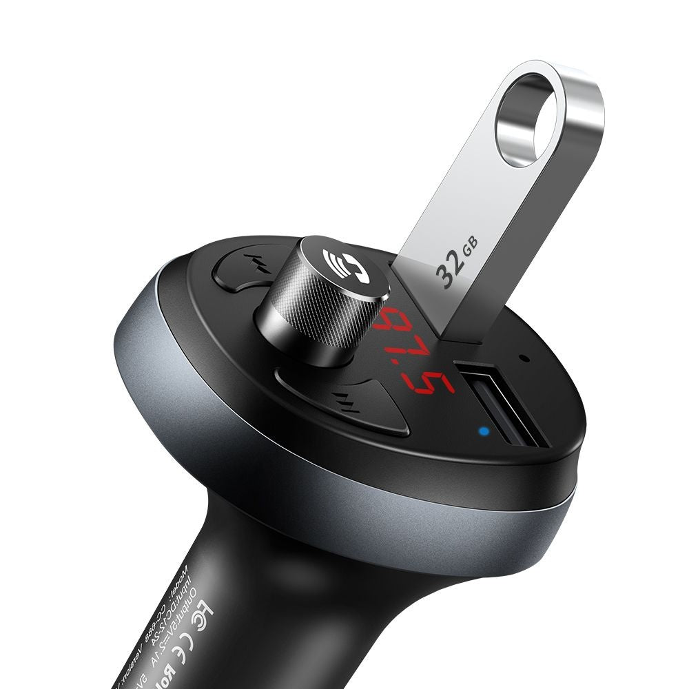 FM Bluetooth modulator McDodo, 2 x USB-A