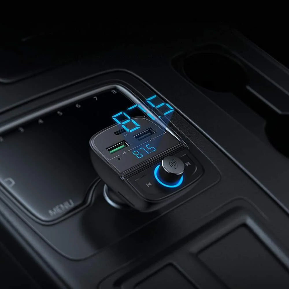 FM Bluetooth modulator UGREEN CD229, 2 x USB-A - 1 x USB-C - 1 x microSD