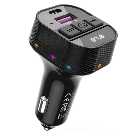 FM Bluetooth modulator XO Design BCC17, 1 x USB-A - 1 x USB-C