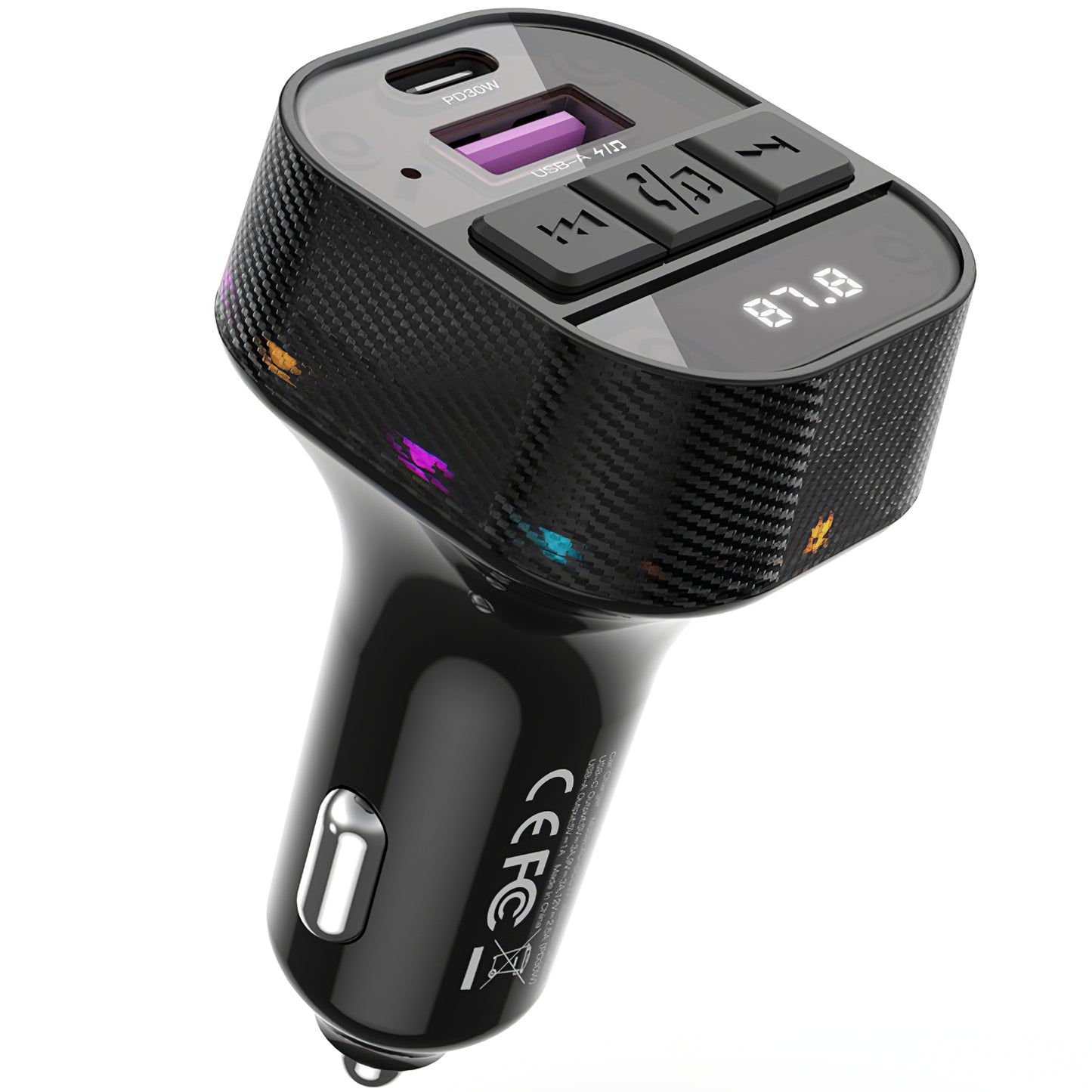 FM Bluetooth modulator XO Design BCC17-2, 1 x USB-A - 1 x USB-C