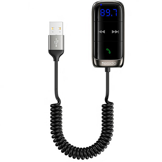 FM Bluetooth modulator Yesido YAU32, 1 x 3.5mm - 1 x microSD