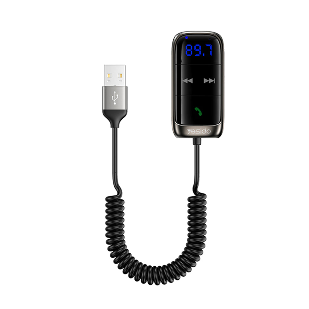 FM Bluetooth modulator Yesido YAU32, 1 x 3.5mm - 1 x microSD