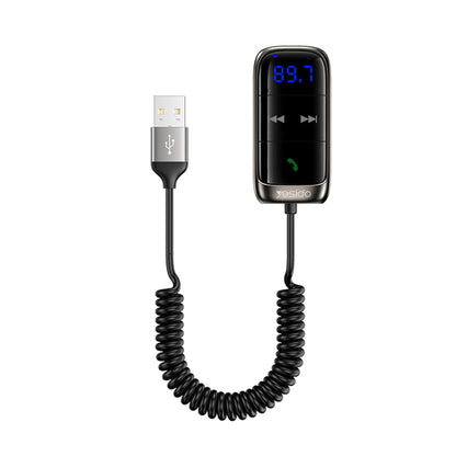 FM Bluetooth modulator Yesido YAU32, 1 x 3.5mm - 1 x microSD