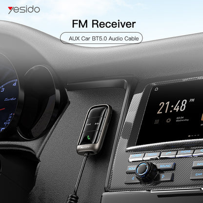 FM Bluetooth modulator Yesido YAU32, 1 x 3.5mm - 1 x microSD