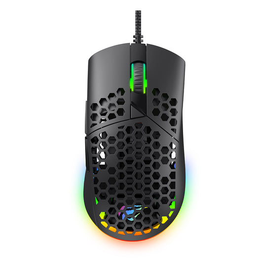 Gaming miš s kabelom USB HAVIT MS1036, RGB, 1200DPI - 7200DPI, 1.6m, Bijeli