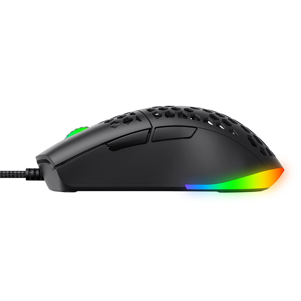 Gaming miš s kabelom USB HAVIT MS1036, RGB, 1200DPI - 7200DPI, 1.6m, Bijeli