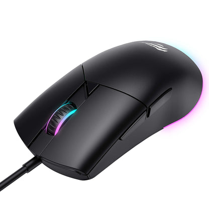 Gaming miš s kabelom USB HAVIT MS1038, RGB, 1200DPI - 7200DPI, 1.6m, Crni