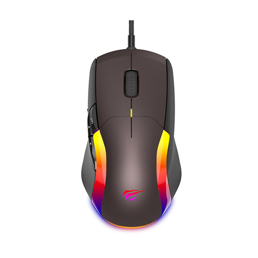Gaming miš s kabelom USB HAVIT MS959S, RGB, 1200DPI - 8000DPI, 1.6m, Crno Okrno