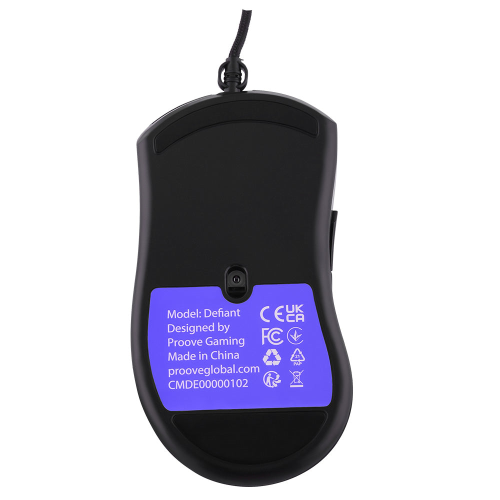 Gaming miš s kabelom USB Proove Defiant, RGB, 7200DPI, Crni CMDE00000102