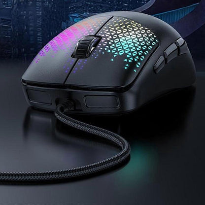 Gaming miš s kabelom USB Yesido KB32, RGB, 7200DPI, Crni