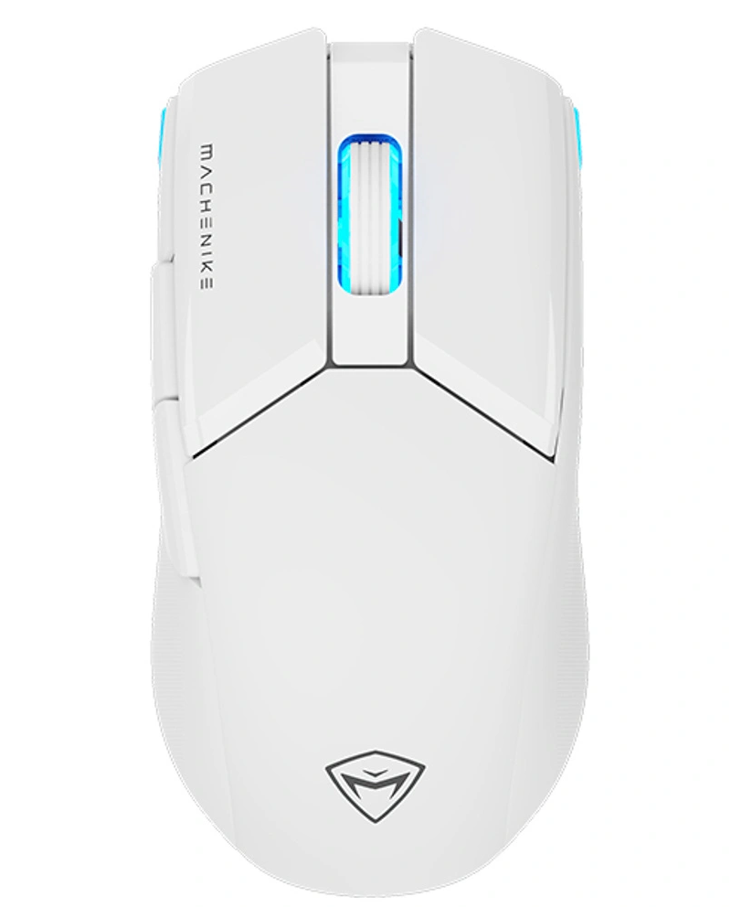 Bežični gaming miš Machenike M7 Pro, RGB, 1000 DPI – 26000 DPI, bijeli
