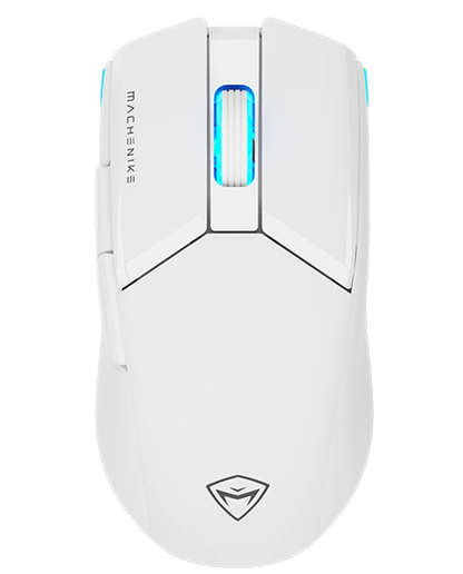 Bežični gaming miš Machenike M7 Pro, RGB, 1000 DPI – 26000 DPI, bijeli