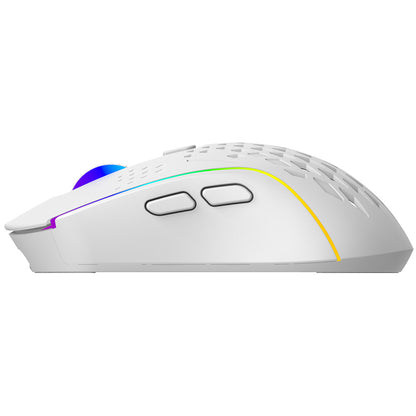 Bežični gaming miš Proove Buzz, RGB, 800DPI - 4800DPI, Bijeli WMBU00022402