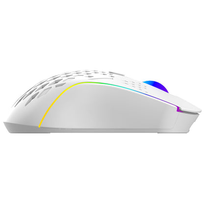 Bežični gaming miš Proove Buzz, RGB, 800DPI - 4800DPI, Bijeli WMBU00022402