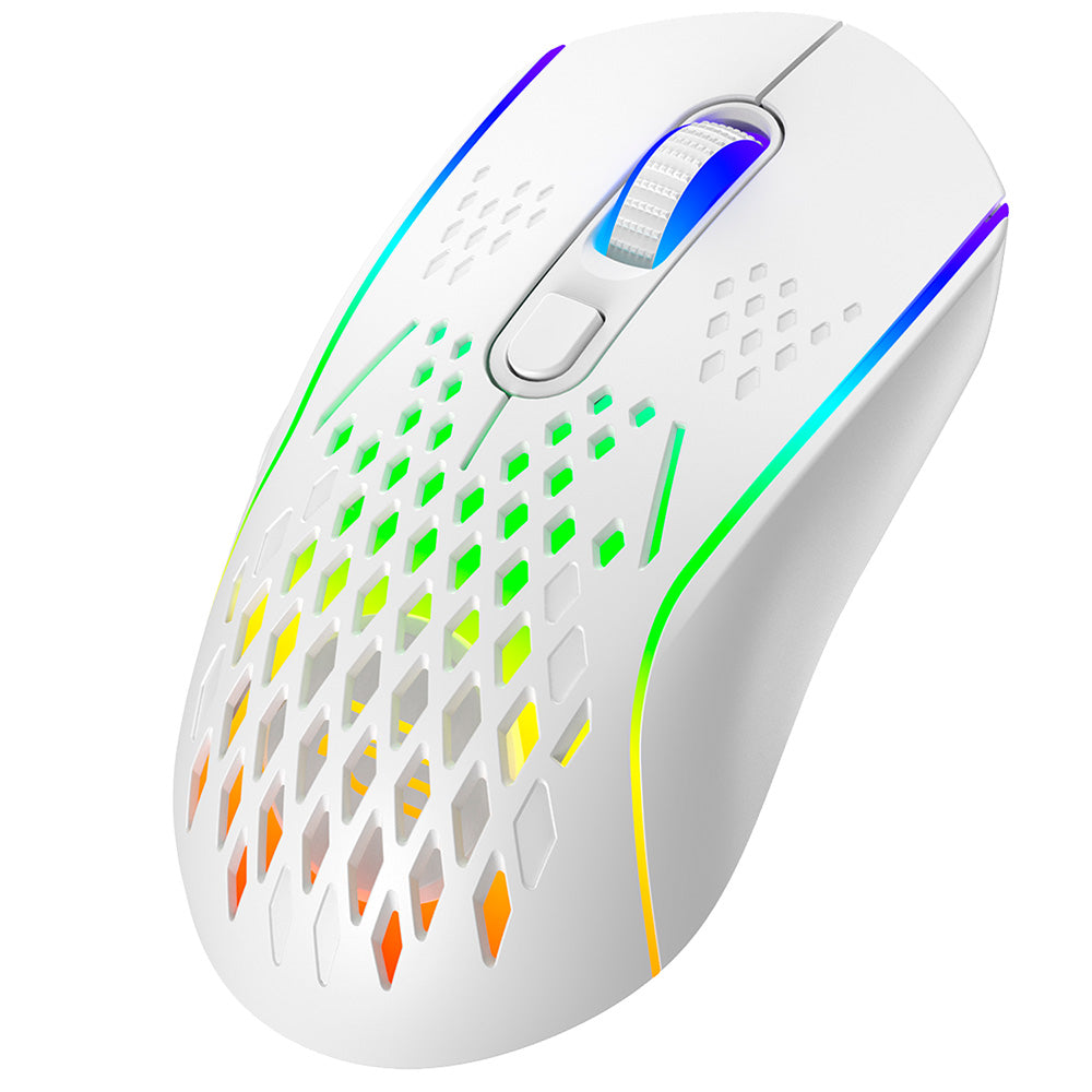 Bežični gaming miš Proove Buzz, RGB, 800DPI - 4800DPI, Bijeli WMBU00022402