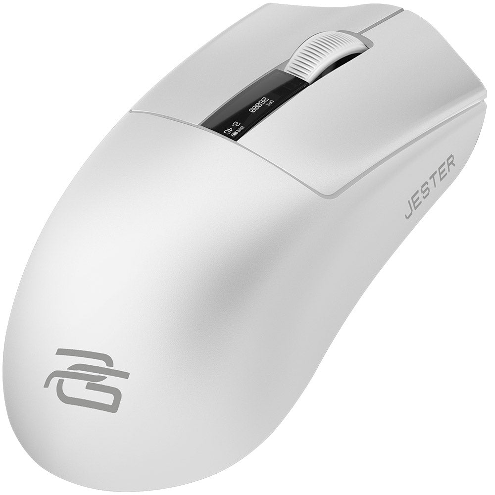 Bežični gaming miš Proove Jester, 800DPI - 26000DPI, OLED zaslon, Bijeli WMJS00022002