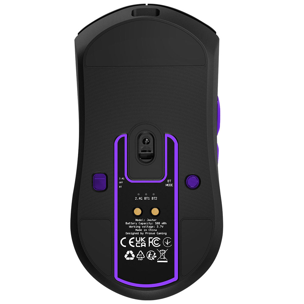 Bežični gaming miš Proove Jester, 800DPI - 26000DPI, OLED zaslon, Crni WMJS00022001