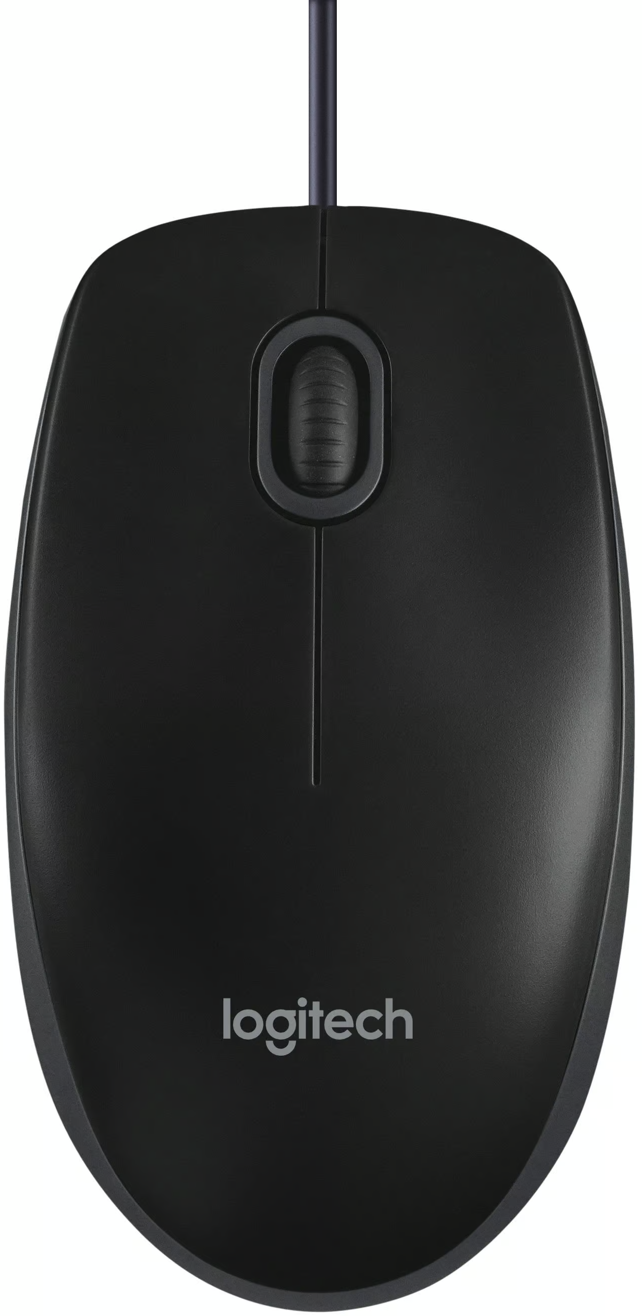 Miš s kabelom USB Logitech B100, 1000DPI, Crni 910-003357