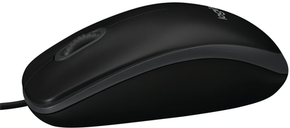 Miš s kabelom USB Logitech B100, 1000DPI, Crni 910-003357