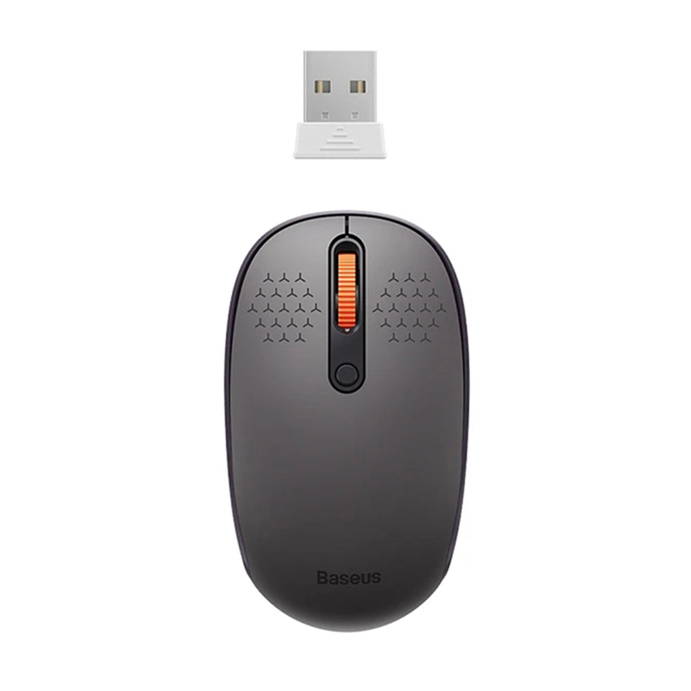 Miš bežični Baseus F01B Tri-Mode, 1600DPI, BT / Wi-Fi, sivi B01055503833-00