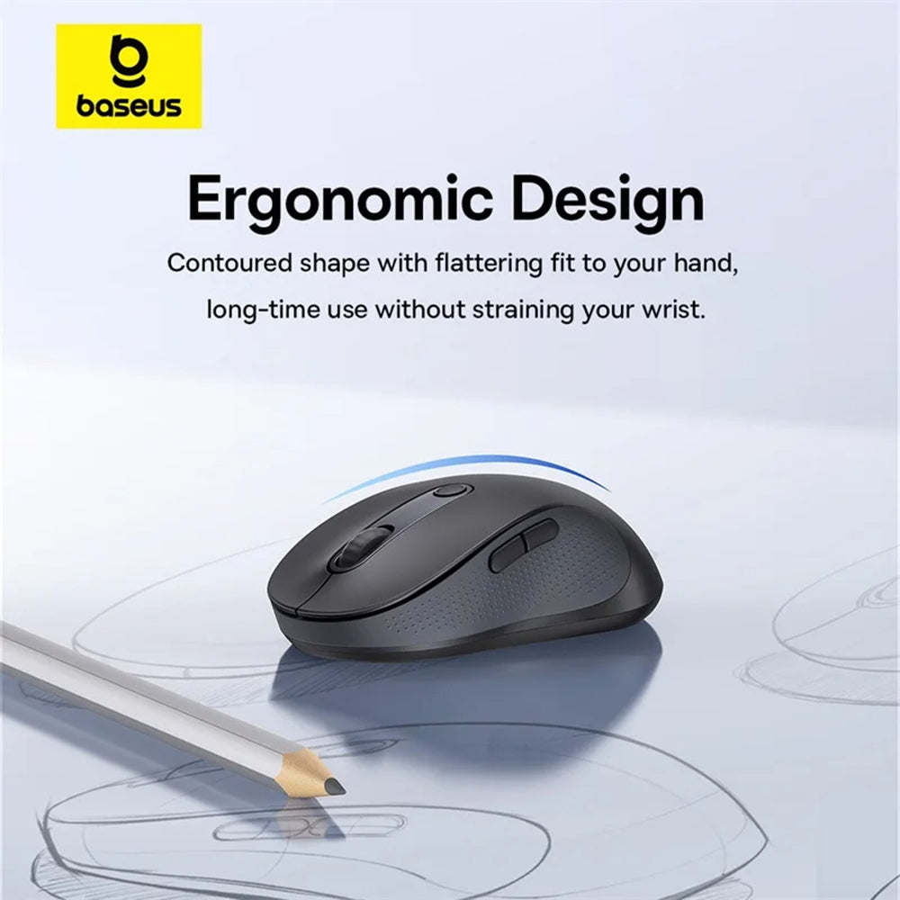 Bežični miš Baseus F02, 4000DPI, BT / Wi-Fi, crni B01055505111-01