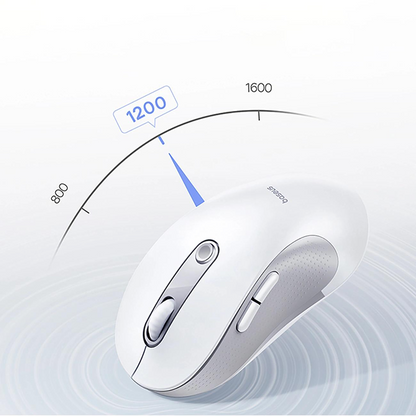 Bežični miš Baseus F02, 4000DPI, BT / Wi-Fi, Bijeli B0203202