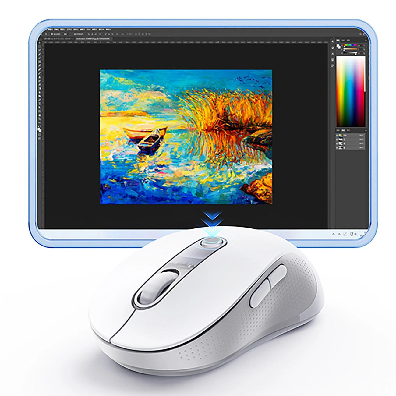 Bežični miš Baseus F02, 1600DPI, BT / Wi-Fi, Bijeli B0203302